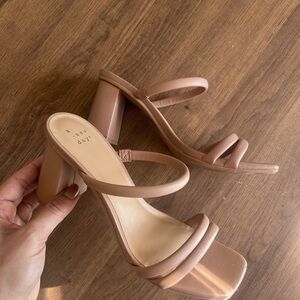 A New Day Women's Nude Strappy Heels